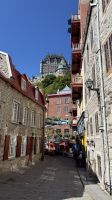 Stadtrundfahrt Quebec - Untere Altstadt - Blick auf das berühmte Hotel 