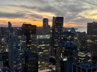18. Tag: Abschiedsabend in Vancouver – Aussicht vom Drehrestaurant – Sonnenuntergang &ndash; &copy; Andreas Wolfsteller (Eberhardt TRAVEL)