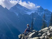 Abstieg von Lake Agnes