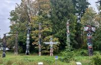Der Totem Park in Vancouver