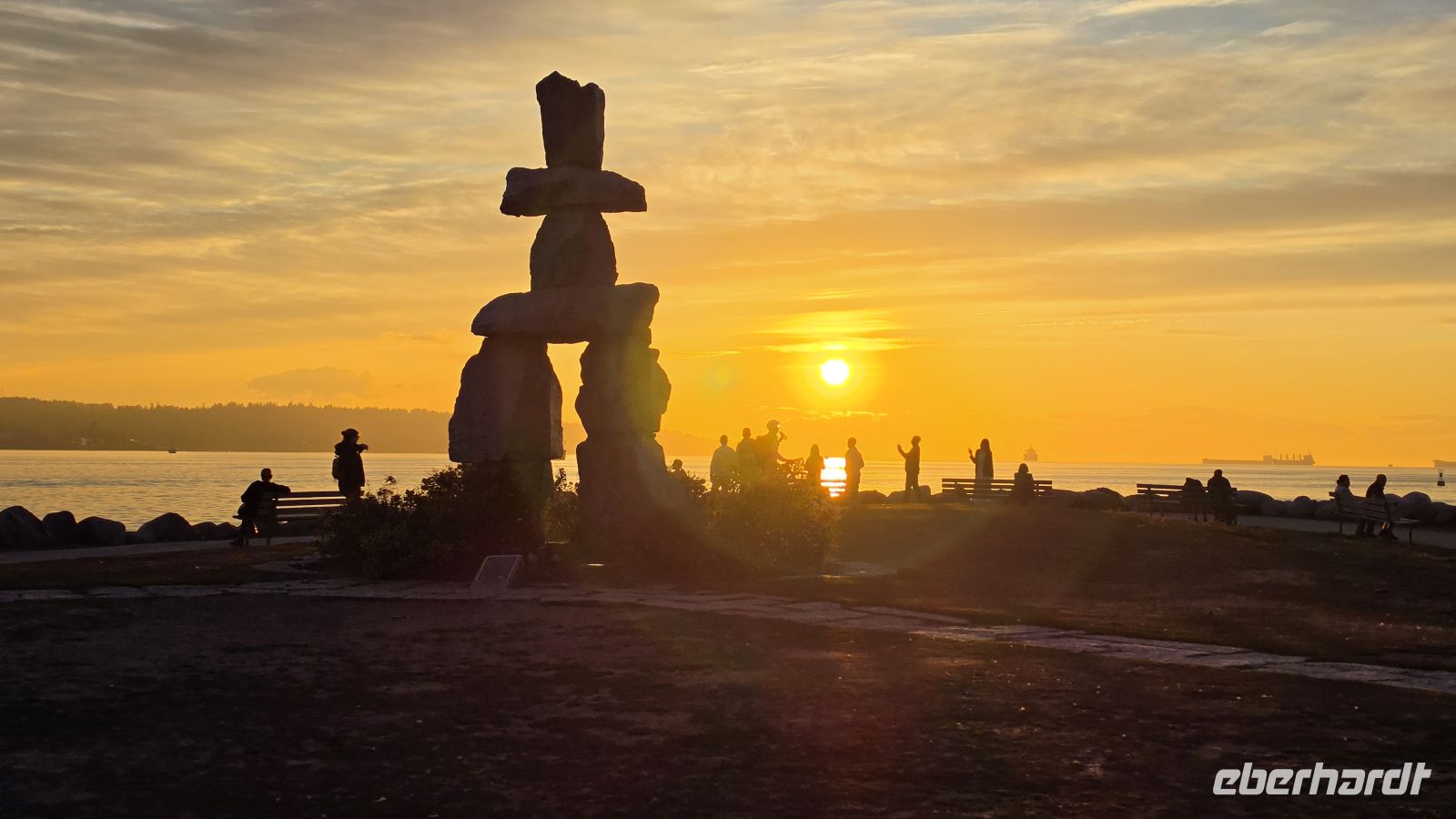 Inukshuk an der English Bay in Vancouver &ndash; &copy; Kristin Weigel (Eberhardt TRAVEL)