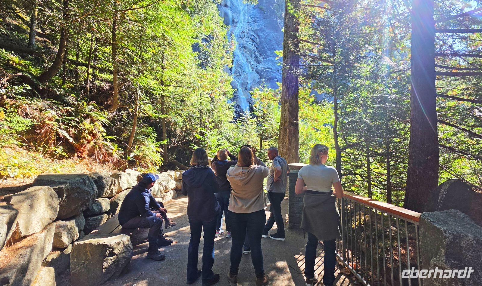 Zweite Aussichtsplattform an den Shannon Falls &ndash; &copy; Kristin Weigel (Eberhardt TRAVEL)