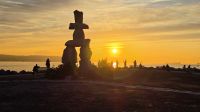 Inukshuk an der English Bay in Vancouver &ndash; &copy; Kristin Weigel (Eberhardt TRAVEL)