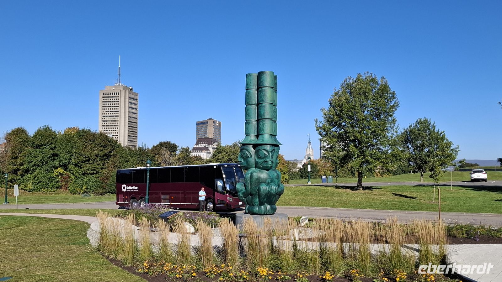 Quebec Schlachtfeld mit Reisebus.jpg &ndash; &copy; Katja Haubold (Eberhardt TRAVEL)