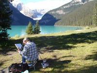 auf Motivsuche am Lake Louise &ndash; &copy; Hans-Joachim Trutz (Eberhardt TRAVEL)