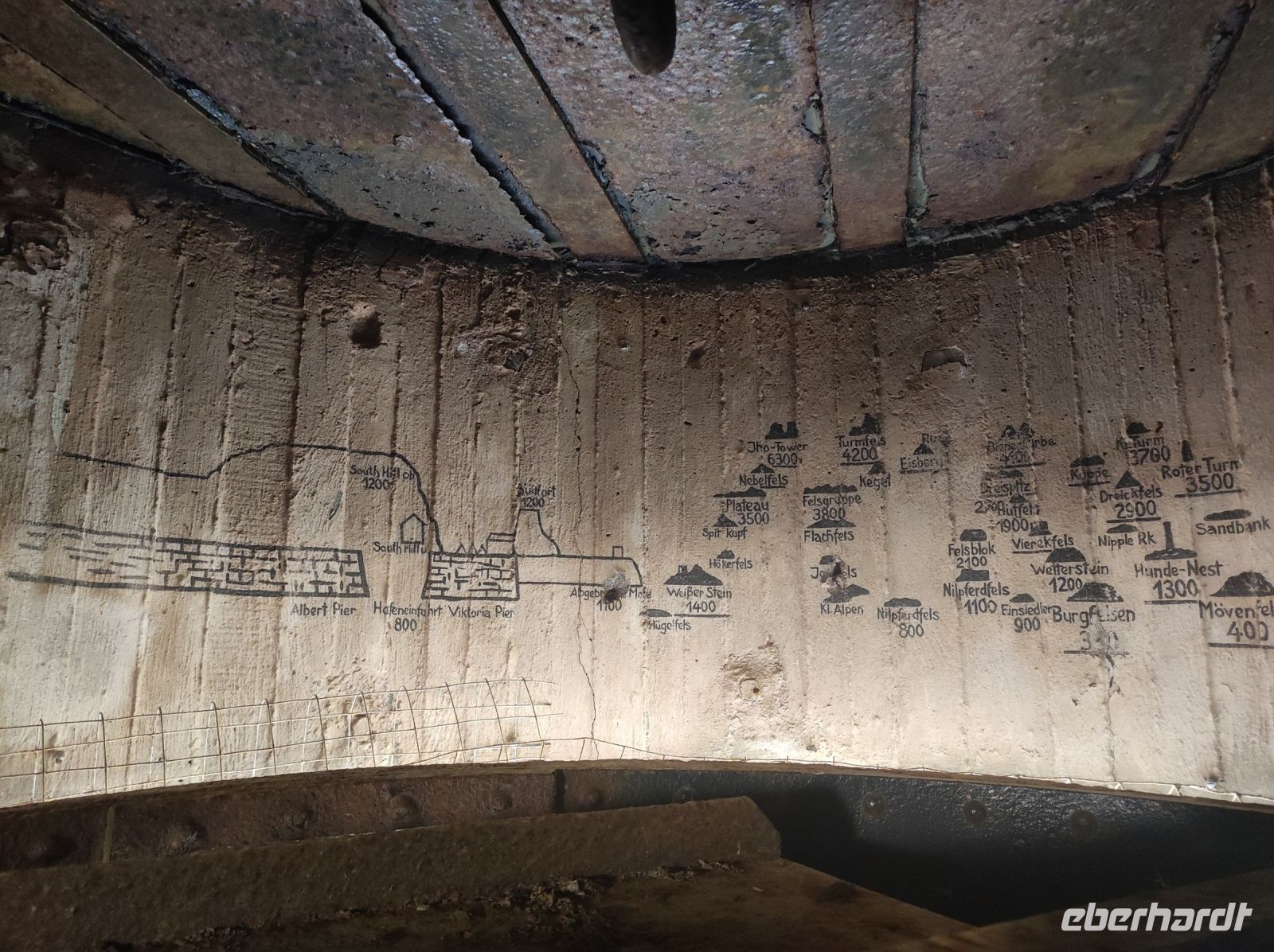 Skizzen von Wehrmacht Soldaten im Bunker auf Jersey &ndash; &copy; Sten Bernhardt (Eberhardt TRAVEL)