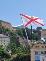 Flagge von Jersey &ndash; &copy; Sten Bernhardt (Eberhardt TRAVEL)