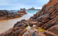 Corbiere Leuchtturm an der Südwestspitze von Jersey