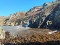 Wanderung an der Nordküste von Jersey, Stinky Beach