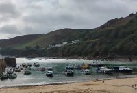 Bonne Nuit Bay, Beginn Wanderung, Jersey 