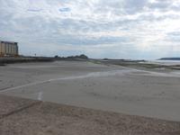 Jersey, St. Helier, Blick zum Elizabeth Castle