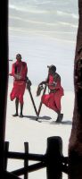 222 Maasai am Strand &ndash; &copy; Susanne Schirmann (Eberhardt TRAVEL)
