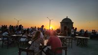 Cartagena - Sonnenuntergang Stadtmauer &ndash; &copy; Petra Hady (Eberhardt TRAVEL)