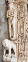 5-03 Trogir, Kathedrale, Portal des Meisters Radovan, Eva &ndash; &copy; Konrad Füssel (Eberhardt TRAVEL)