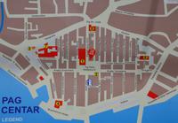 041 Insel Pag, Stadt Pag, Stadtplan &ndash; &copy; Konrad Füssel (Eberhardt TRAVEL)