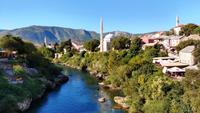 162 Mostar, Blick von der Altstadtbrücke &ndash; &copy; Konrad Füssel (Eberhardt TRAVEL)