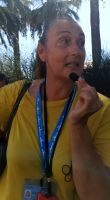 Dijana erklärt uns mit viel Witz und Charme die Geschichte von Kaiser Diokletian in Split &ndash; &copy; Simone Willner (Eberhardt TRAVEL)