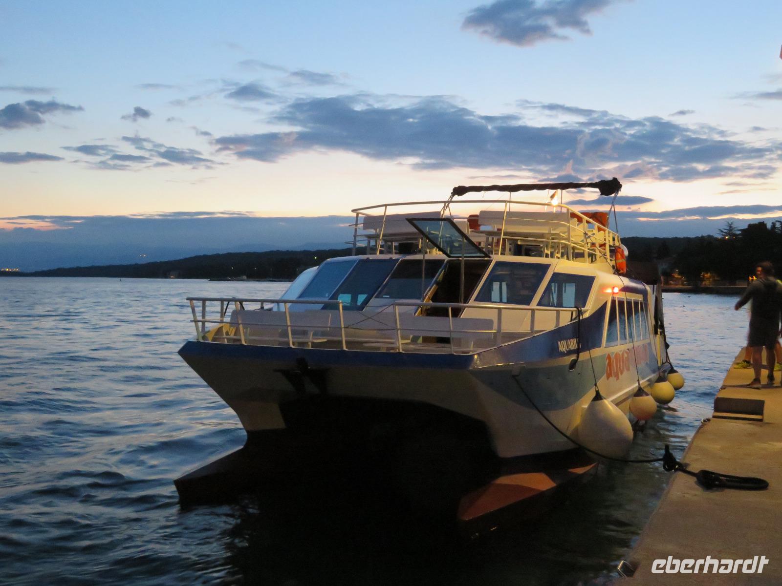 Singlereise Kroatien - Bootsfahrt zum Sonnenaufgang Insel Krk &ndash; &copy; Franziska Bergmann (Eberhardt TRAVEL)