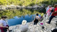 Entlang der Schweinebucht, Halt an Chitonen (Wasserlöschern) &ndash; &copy; Jacob Spangenberg (Eberhardt TRAVEL)