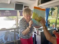 Die Fahrstrecke wird genau verfolgt &ndash; &copy; Elke Knappe (Eberhardt TRAVEL)