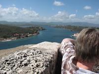 Blick in die Bucht von Santiago de Cuba