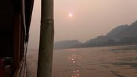 abendliche Bootsfahrt auf dem Mekong in Luang Prabang 