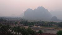 Sonnenuntergang in Vang Vieng &ndash; &copy; Cornelia Ritter (Eberhardt TRAVEL)