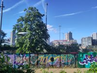 Grafitto bei der ABBA-Arena &ndash; &copy; Andreas Böcker (Eberhardt TRAVEL)