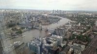 Blick auf London von the Shard (die Scherbe): Tower, Tower Bridge, im Hintergrund Canary Wharf/Isle of Dogs &ndash; &copy; Andreas Böcker (Eberhardt TRAVEL)