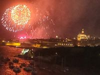 Silvesterfeuerwerk über Valletta/Blick vom The Waterfront Hotel/Sliema/Malta &ndash; &copy; Susanne Hofen (Eberhardt TRAVEL)