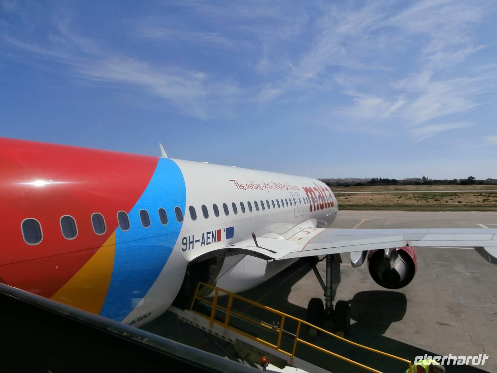 Air Malta-Rückflug &ndash; &copy; Ingrid Langer (Eberhardt TRAVEL)