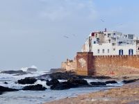 3. Tag - Blick vom Hafen auf den Atlantik und Essaouira