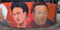 Frida Kahlo und Diego Rivera Wandmalerei &ndash; &copy; Natalie Hady (Eberhardt TRAVEL)