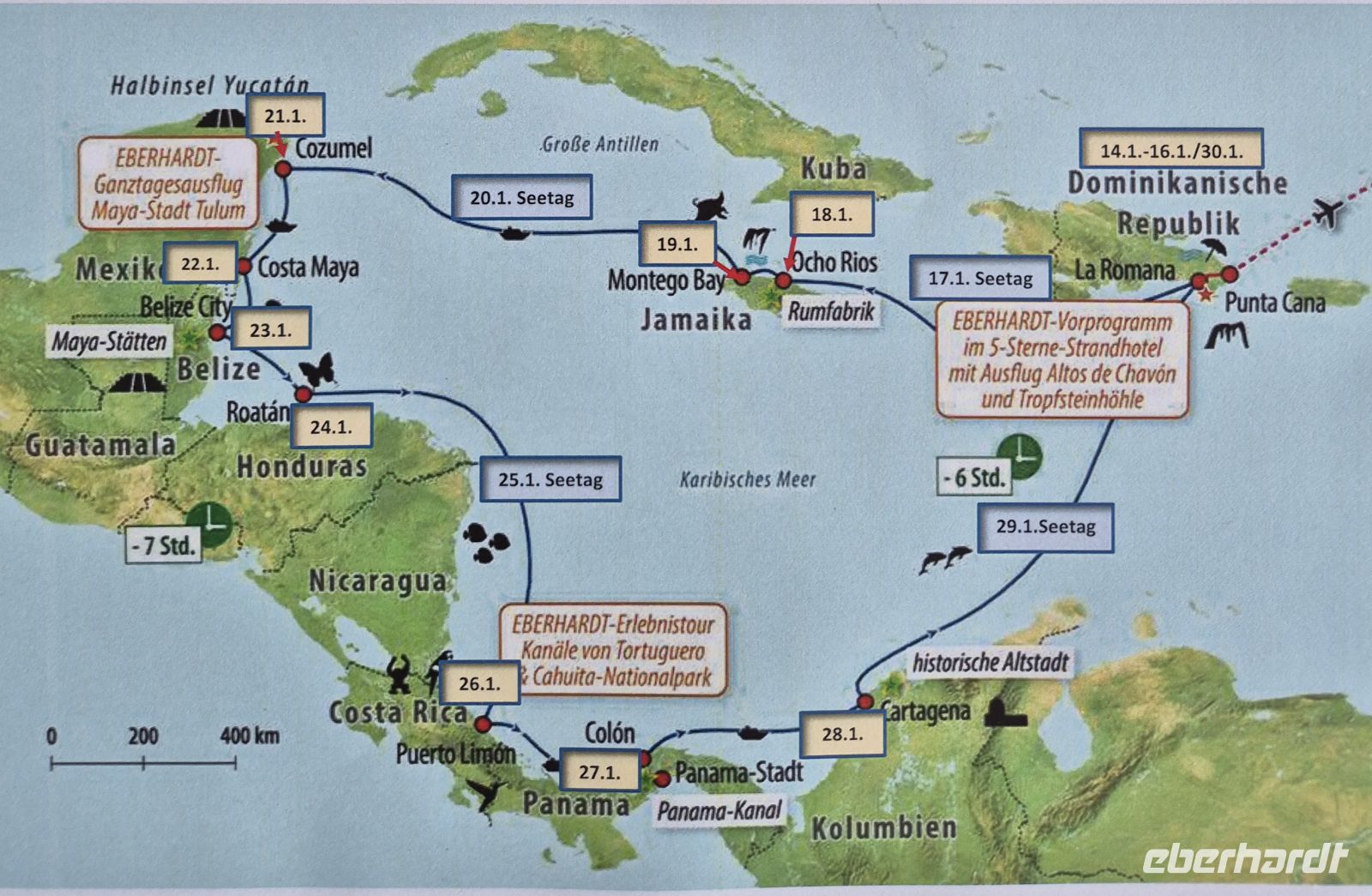 unsere Reiseroute &ndash; &copy; Frank Nimschowski (Eberhardt TRAVEL)