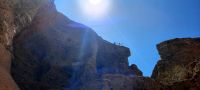 Ausflug in die Namib - Sesriem Canyon von unten &ndash; &copy; Annett Müller (Eberhardt TRAVEL)