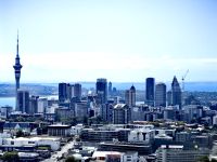 Auckland vom Mount Eden aus aufgenommen
