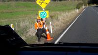 Neuseeland Nordinsel - on the road - Kiwi Baustelle &ndash; &copy; Annett Müller (Eberhardt TRAVEL)