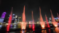 Rundreise Neuseeland // abendliche Lichtershow in Singapur &ndash; &copy; Franziska Bergmann (Eberhardt TRAVEL)
