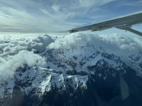 13. Reisetag – Von Kaikoura zum Lake Tekapo – Rundflug zum Aoraki/Mount Cook – Mount Cook in den Wolken &ndash; &copy; Andreas Wolfsteller (Eberhardt TRAVEL)