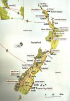 Unsere Reiseroute in Neuseeland &ndash; &copy; Simone Willner (Eberhardt TRAVEL)