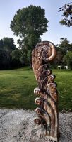 Maoriskulptur in Paihia &ndash; &copy; Simone Willner (Eberhardt TRAVEL)