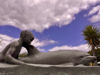 Tag 5 - Delfinstatue in Opononi &ndash; &copy; Christin Kuschka (Eberhardt TRAVEL)