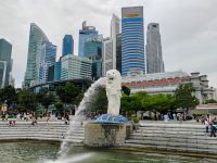 Am Merlion, Singapur  &ndash; &copy; Monika Cortese (Eberhardt TRAVEL)