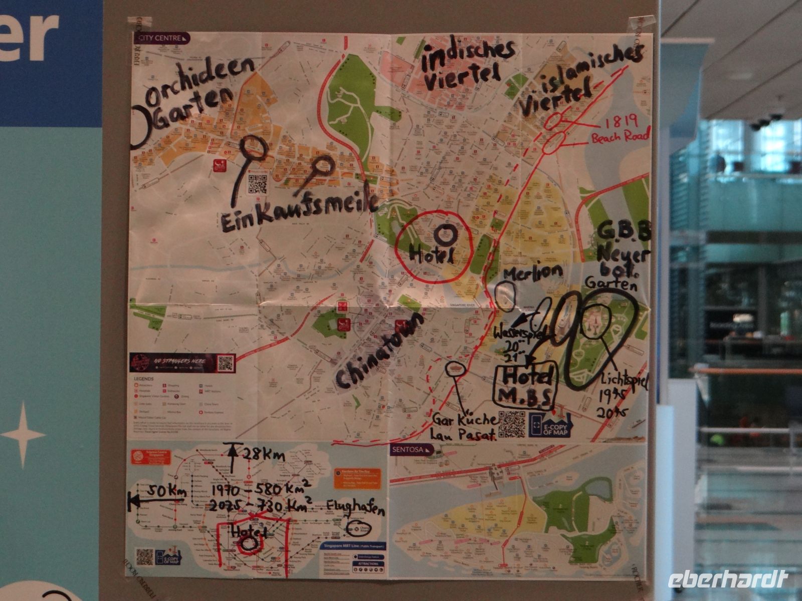 Alwin, unser örtlicher Reiseleiter, hat uns aufgemalt, was wir morgen mit ihm sehen werden. &ndash; &copy; Vivian Kreft (Eberhardt TRAVEL)