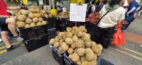 27 Duriam zum Verkauf in China Town &ndash; &copy; Susanne Schirmann (Eberhardt TRAVEL)