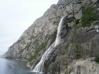 Wasserfall im Lysefjord