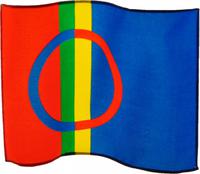 Die Flagge der Samen - dem letzten europÃ€ischen Urvolk &ndash; &copy; Martin BÜchner (Eberhardt TRAVEL)