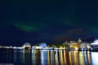 Bergen bei Nacht und...mit Polarlicht!!!! &ndash; &copy; Martin Büchner (Eberhardt TRAVEL)