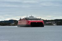 Mit der Fjordline FSTR - dem neuesten Katamaran auf dem Skagerrak - geht es in nur 2 Stunden und 15 Minuten von Kristiansand nach Hirtshals in Dänemark &ndash; &copy; Martin Büchner (Eberhardt TRAVEL)