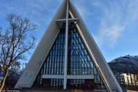 Tromsø - die Tromsdalen Kirche - besser bekannt als Eismeerkathedrale von Tromsø &ndash; &copy; Martin Büchner (Eberhardt TRAVEL)